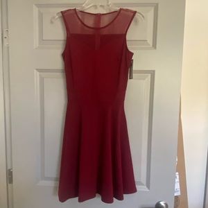 Red Sweetheart Skater Dress